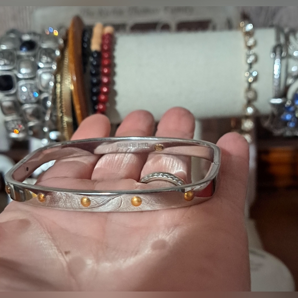 Milor Ss & 18kt Accents Hinged Bracelet
